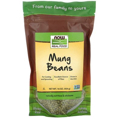 Боби маш Now Foods (Mung Beans) 454 г