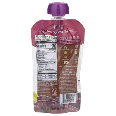 Happy Family Organics, Happy Baby, Stage 2, фиолетовая морковь, бананы, авокадо и киноа, 4 унции (113 г) купить в Киеве и Украине