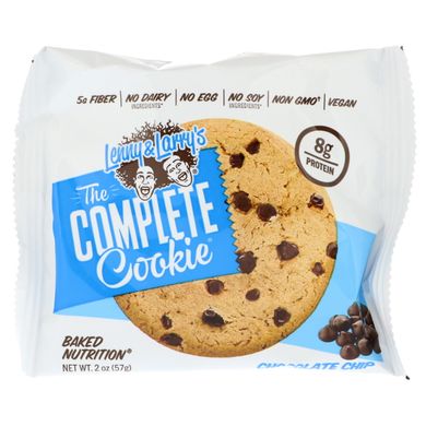 The Complete Cookie, печенье с кусочками шоколада, Lenny & Larry's, 12 штук по 57 г (2 oz) купить в Киеве и Украине