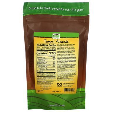 Мигдальні горіхи Соус Тамарі Now Foods (Tamari Almonds) 198 г