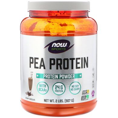 Гороховий протеїн зі смаком шоколаду Now Foods (Pea Protein) 907 г