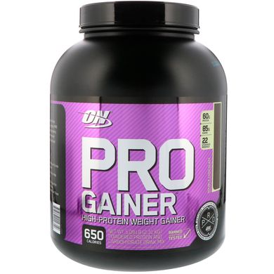 Pro Gainer, засіб для набору ваги (гейнер) з високим вмістом протеїну, подвійний шоколад, Optimum Nutrition, 2310 г (509 lb)