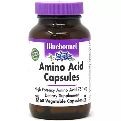 Комплекс амінокислот Bluebonnet Nutrition (Amino Acid) 750 мг 60 вегетаріанських капсул