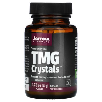Бетаїн HCL, триметилгліцин, TMG Crystals, Jarrow Formulas, 50 г
