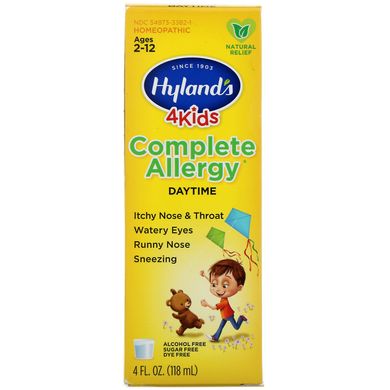 Средство от аллергии для детей, для приема днем, Hyland's, 118 мл купить в Киеве и Украине