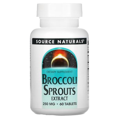 Екстракт броколі, Broccoli Sprouts, Source Naturals, 60 таблеток