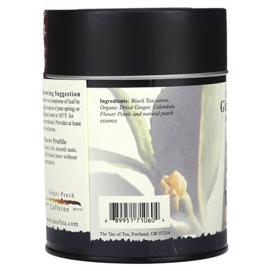 Flavored black tea, ginger and peach, The Tao of Tea, 115 g
