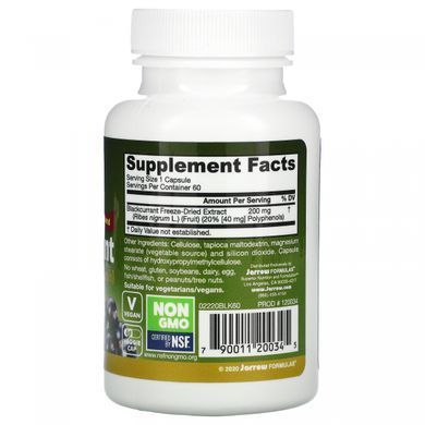 Черная смородина для глаз Jarrow Formulas 60 капсул купить в Киеве и Украине