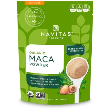 Органічний порошок маки Navitas Organics (Organic Root Maca Powder) 454 г