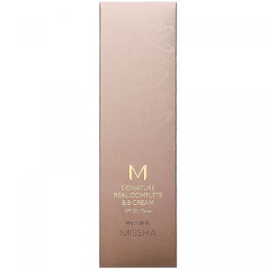 Missha, M Signature Real Complete, BB-крем, SPF 25/PA++, № 23, натуральний бежевий з жовтим підтоном, 45 г (1,58 унції)