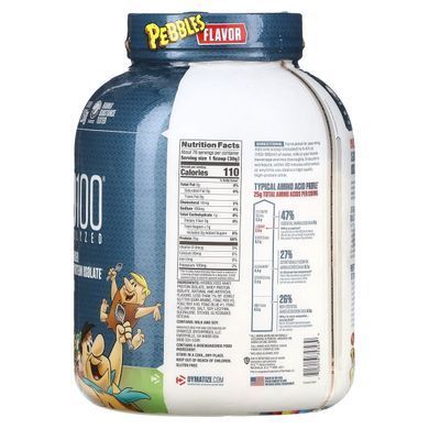 100% изолят сывороточного протеина, фруктовые камешки, ISO100 Hydrolyzed, 100% Whey Protein Isolate, Fruity Pebbles, Dymatize Nutrition, 2,3 кг купить в Киеве и Украине