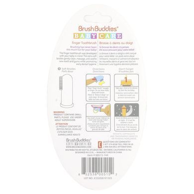 Зубна щітка на палець догляд за дітьми до 3-х років Brush Buddies (Finger Toothbrush) 1 шт