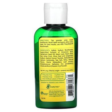 Theraneem Naturals, порошок для зубов и десен с азадирахтой, нежный уход с гвоздикой, Organix South, 40 г купить в Киеве и Украине