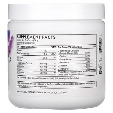 Thorne, Amino Complex, Berry, 30 Stick Packs, 0.27 oz (7.7 g) Each