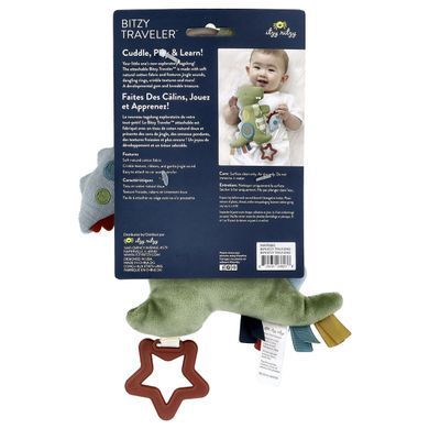 itzy ritzy, Bitzy Traveler&trade;, Development Sensory Toy, 0 + Months, Dino, 1 Count