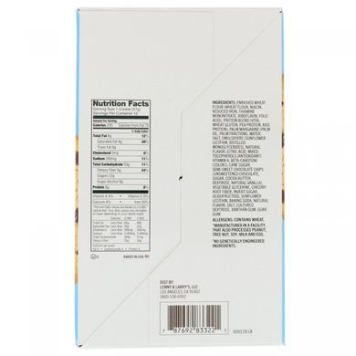 The Complete Cookie, печиво з шматочками шоколаду, Lenny,Larry's, 12 штук по 57 г (2 oz)