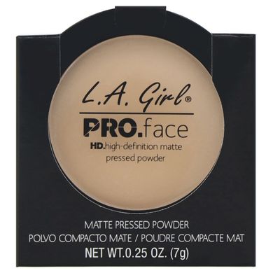 Компактна матуюча пудра для обличчя Pro Face HD, відтінок «Нюдовий беж», L.A. Girl, 7 г