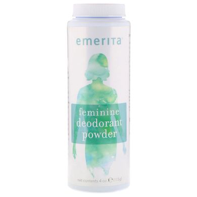 Жіночий порошковий дезодорант, Emerita, 4 унц (115 г)