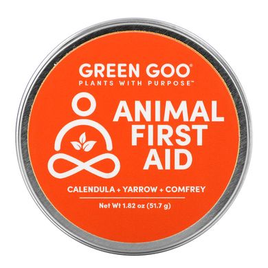 Бальзам для першої допомоги для тварин, Animal First Aid Salve, Green Goo, 51,7 г