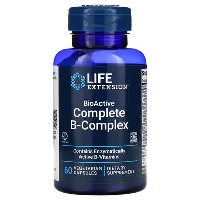 В-комплекс вітамінів Life Extension (BioActive B-Complex) біоактивні 60 капсул