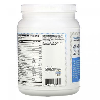 Сироватковий протеїн ваніль 21st Century (Whey Protein) 454 г
