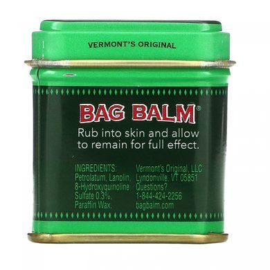 Bag Balm, зволожуючий засіб для шкіри, для рук та тіла, для сухої шкіри, 1 унція