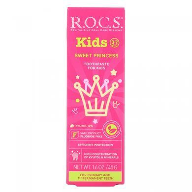Childrens Toothpaste, Kids, Sweet Princess Toothpaste, R.O.C.S., 3-7 years old, 1.6 ounces (45 g)