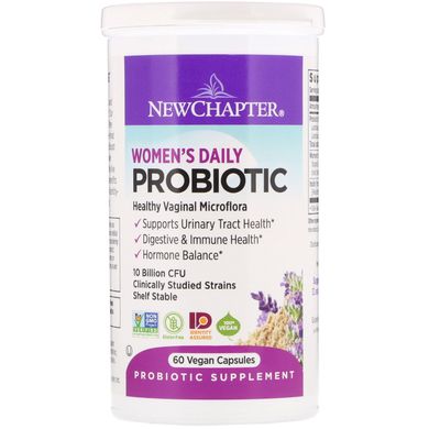 Пробиотики для женщин New Chapter (Women's Daily Probiotic) 10 млрд КОЕ 60 капсул. купить в Киеве и Украине