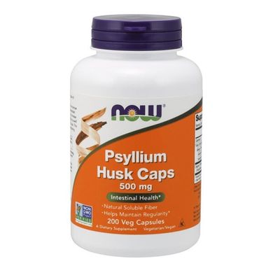 Подорожник Now Foods (Psyllium Husk) 500 мг 200 капсул