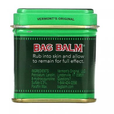 Bag Balm, зволожуючий засіб для шкіри, для рук та тіла, для сухої шкіри, 1 унція