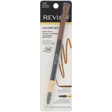 Олівець для брів Colorstay, відтінок Soft Brown, Revlon, 0,35 г
