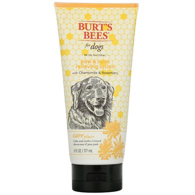 Burt's Bees, Care Plus+, лосьйон для зняття лап та носа для собак з ромашкою та розмарином, 6 рідких унцій (177 мл)