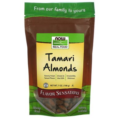 Миндальные орехи cоус Тамари Now Foods (Tamari Almonds) 198 г купить в Киеве и Украине