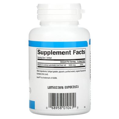 Вітамін A Natural Factors (Vitamin A) 10000 МО 180 капсул