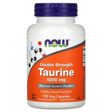 Таурін Now Foods (Double Strength Taurine) 1000 мг 100 капсул