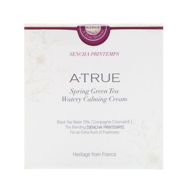 Зволожуючий заспокійливий крем з весняним зеленим чаєм, ATrue, 2,82 унц (80 г)