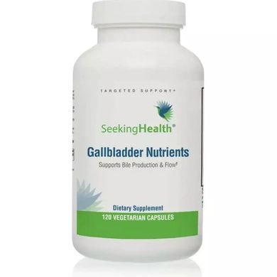Поживні речовини для жовчного міхура Seeking Health (Gallbladder Nutrients Supports Bile Production & Flow) 120 вегетаріанських капсул