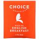 Черный чай "Английский завтрак" органик Choice Organic Teas (Black Tea) 16 штук 32 г фото