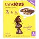ThinkKids, Протеїнові батончики, шоколадна плитка, ThinkThin, 5 батончиків, 1 унція (28 г) кожен фото