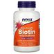 Биотин Now Foods (Biotin) 10000 мкг 120 капсул фото