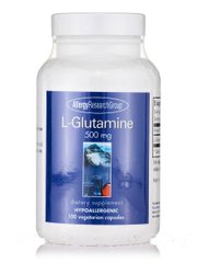 L-глютамін, L-Glutamine, Allergy Research Group, 500 мг, 100 вегетаріанських капсул