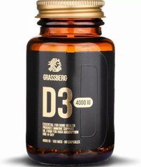 Вітамін Д3 Grassberg (Vitamin D3) 4000 МО 100 мкг 90 капсул