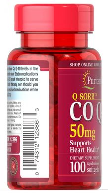Коензим Q-10 Q-SORB ™, Q-SORB ™ Co Q-10, Puritan's Pride, 50 мг, 100 капсул