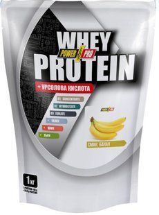 Power Pro, Whey Protein +урсоловая кислота, 1 kg, банановий