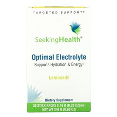 Seeking Health, Оптимальний електроліт, лимонад, 30 пакетиків у стиках по 0,29 унції (8,18 г) кожна