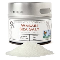 Соль для гурманов, морская соль васаби, Gustus Vitae, 3 унции (86 г) купить в Киеве и Украине