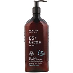 B5 + биотин, укрепляющий шампунь, Aromatica, 13,5 жидких унций (400 мл) купить в Киеве и Украине