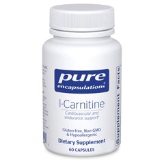 Карнітин Pure Encapsulations (L-Carnitine) 60 капсул
