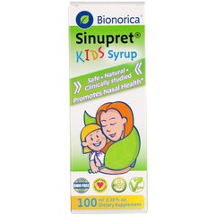 Детский сироп Sinupret, Bionorica, 3,38 жидких унций (100 мл) купить в Киеве и Украине