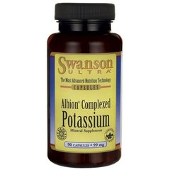 Альбіон Комплексний Калій, Albion Complexed Potassium, Swanson, 99 мг, 90 капсул